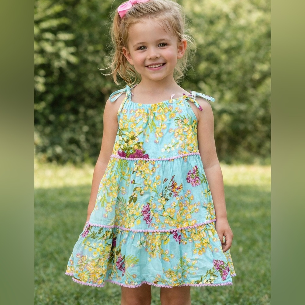 NWT Vineyard Vines Girls Tiered Halter Dress - XS